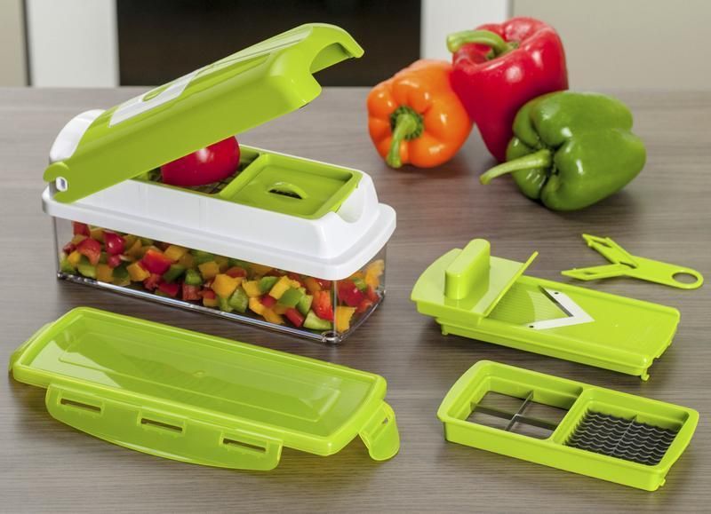 Multifunctional 12 in 1 nicer dicer chopper and drain basket Roposo Clout