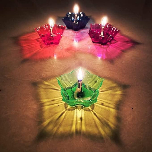 3D Reflection Diya Set Pack of 24 The Fit Vitality