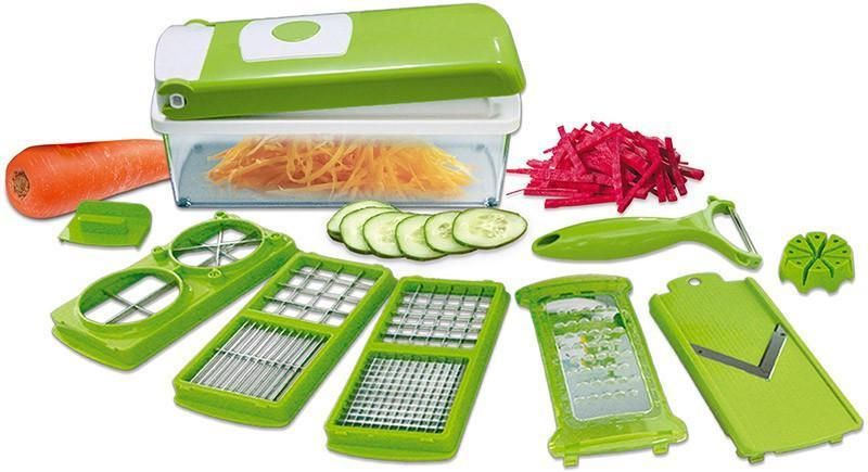 Multifunctional 12 in 1 nicer dicer chopper and drain basket Roposo Clout