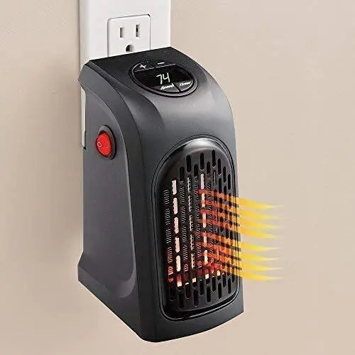 Room Heater Handy Heater for Home, Office, Camper LED Screen 400 Watts Portable Wall Heater Warmer, Mini Blower Heater for Winter Roposo Clout