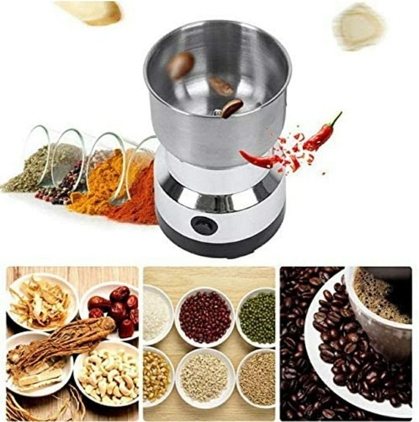 Nima Mixer/ Mini Electric Grinder Stainless Steel Bowl & Metal Blade The Fit Vitality