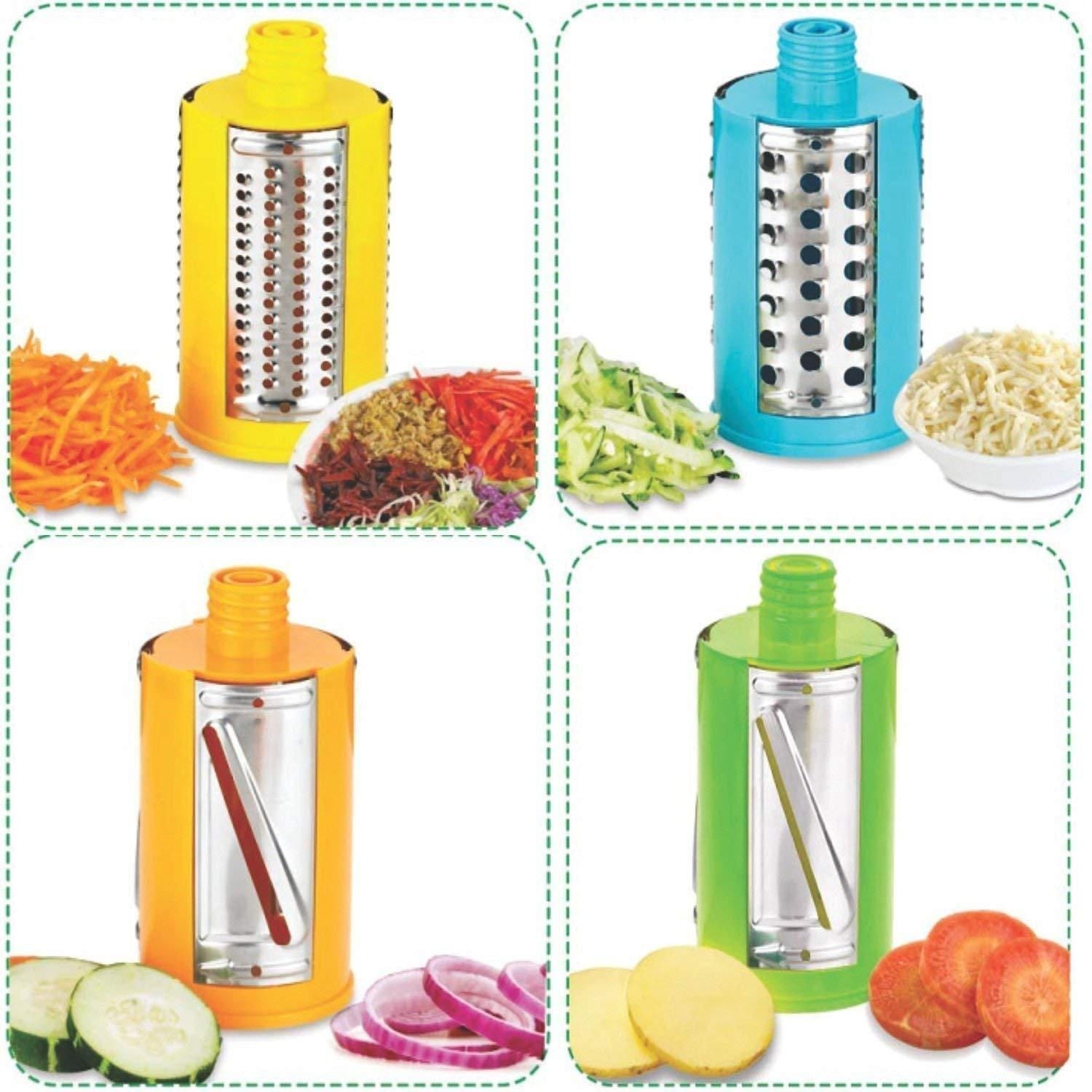 4 in 1 Rotary Drum Vegetable Grater & Slicer Roposo Clout